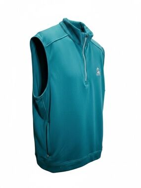 Arnold Palmer EUC Men’s Teal Performance Quarter-Zip Vest